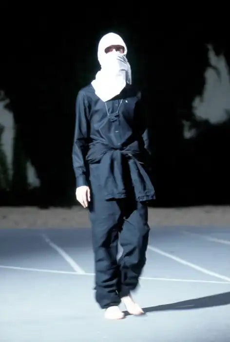 Raf Simons SS02 Half Sleeve Black Button Up