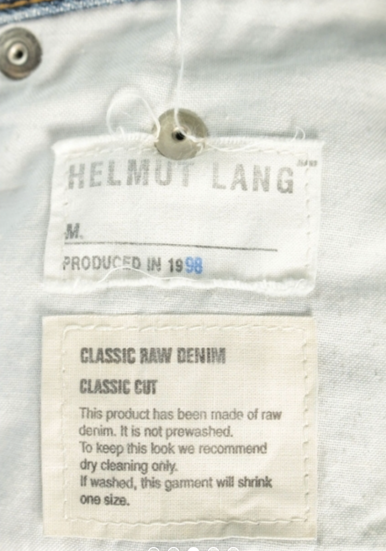 Helmut Lang Classic Denim