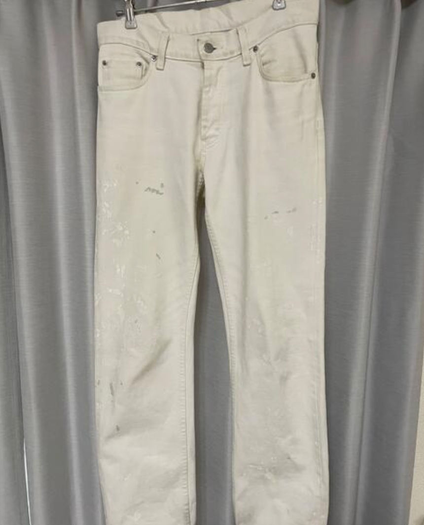 Helmut Lang White Painter Jeans