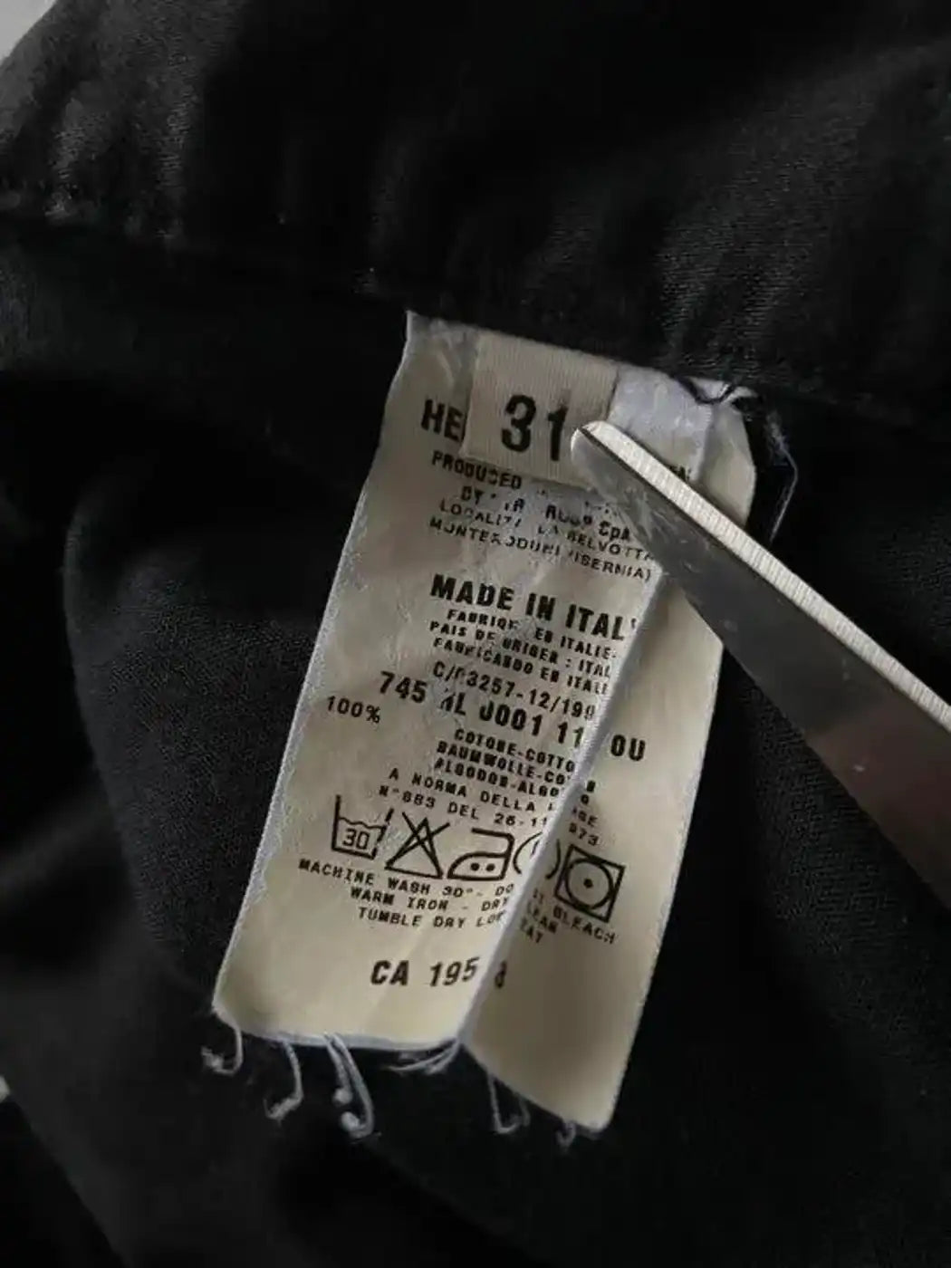 Helmut Lang 1998 Cotton Pants