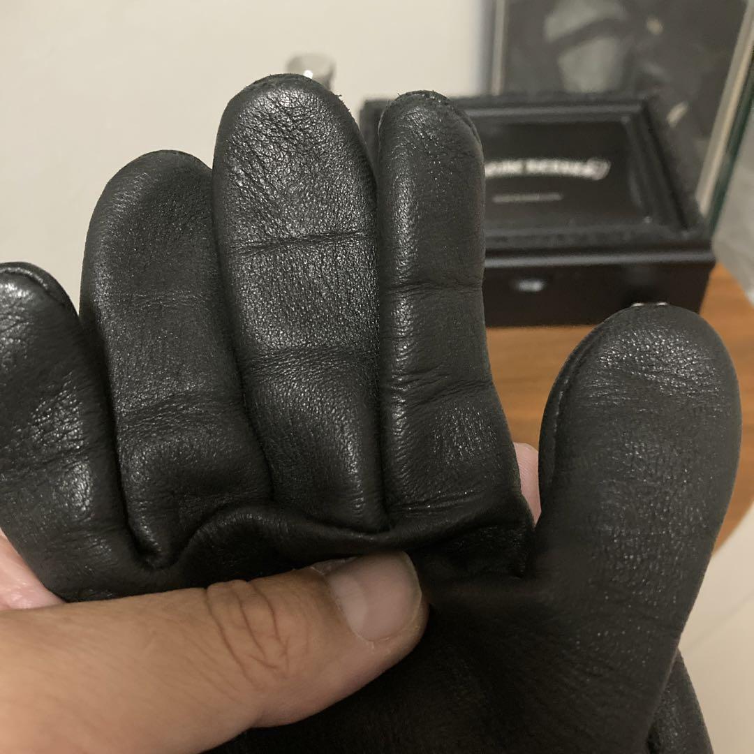 Chrome Hearts Dagger Zip Gloves